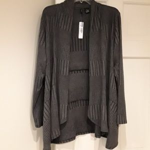 Dark Grey Cardigan by New Direction XL